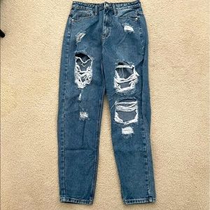 Pretty Little Thing High Waisted Mom Jean